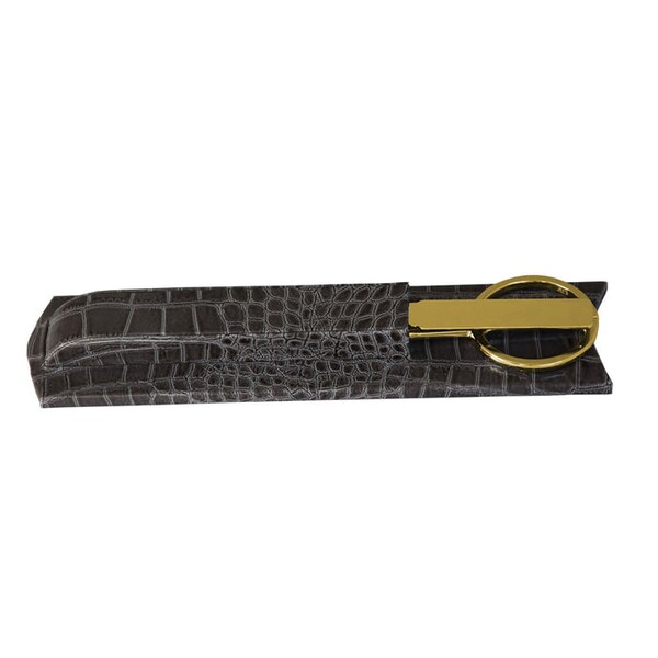 Dacasso Protacini Castlerock Gray Italian Patent Leather Library Set AG-6227 - main